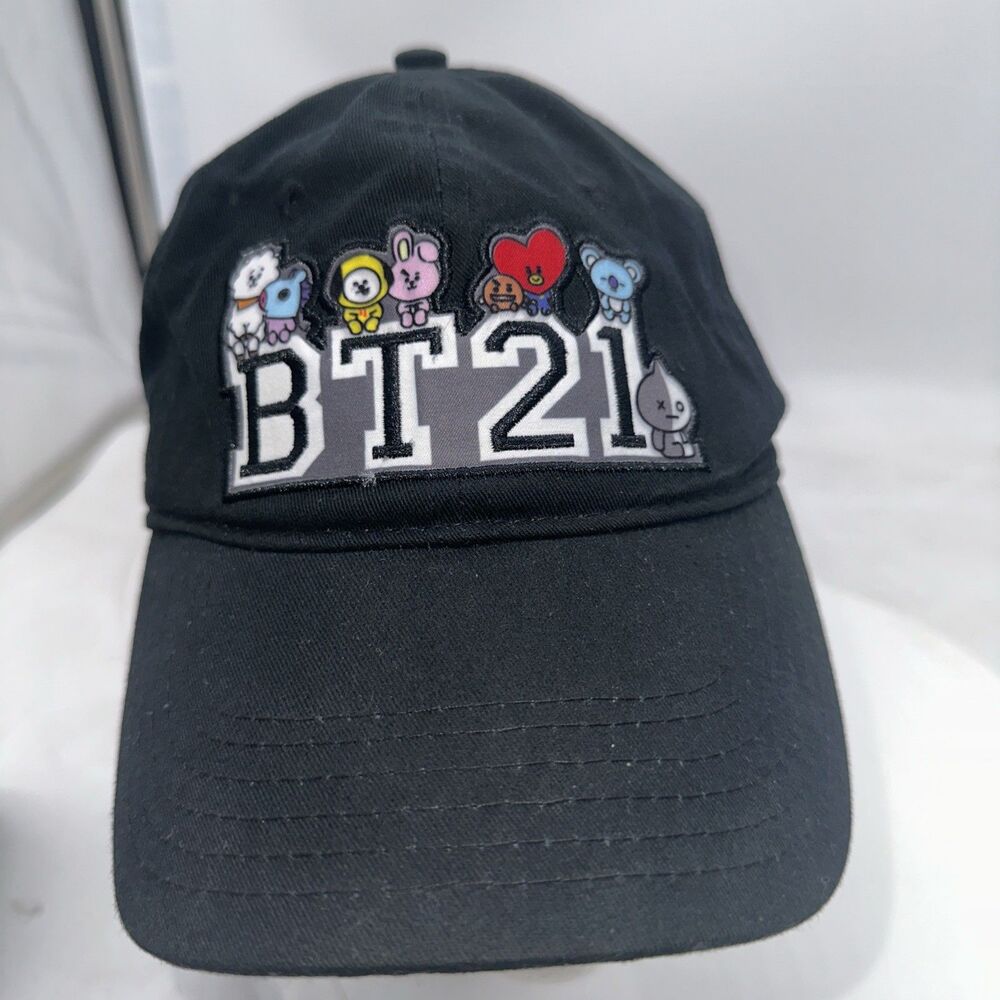BT21 Line Friends Baseball Dad Hat Cap Tata, Van, Chimmy, Cooky, Shooky, RJ